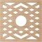 Ekena Millwork Chevron Wood Fretwork Pierced Ceiling Medallion, Alder, 40"OD x 10 3/8"ID x 1/4"T CMWP40X40X0250CHAL - alternate 3